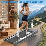 PACEROCKER Walking Pad Treadmill with 12% Auto Incline & 2.5 HP Motor