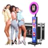 JIYANG Portable iPad Photo Booth Stand in Black with Professional Flight Case