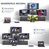 WAVLINK DisplayLink Quad Monitor Docking Station for Dual 5K or Quad 4K