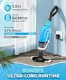 PureSwirlz Cordless Handheld Pool Vacuum with 78.7-Inch Telescopic Reach