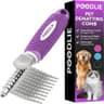 Poodle Dematting Fur Rake Comb Brush for Dogs and Cats Heavy Duty Tool