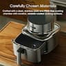 Cosori Iconic Stainless Steel 6.5-Quart Smart Air Fryer with Advanced DC Motor