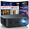 Alvar Upgraded Smart Projector with Built-In Netflix and WiFi 6
