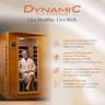 Dynamic Saunas Andora 2-Person Low EMF FAR Infrared Sauna w/ Red Light