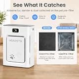 HEAPETS P358 Large Room Pet Air Purifier with Dual Intake and Odor Eliminator