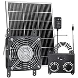 High-Efficiency 25W Solar Powered Chicken Coop Exhaust Fan with Thermostat