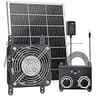 High-Efficiency 25W Solar Powered Chicken Coop Exhaust Fan with Thermostat