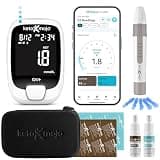 Keto-Mojo GK+ Bluetooth Glucose & Ketone Testing Kit with 140 Strips