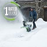PowerSmart PS8010 21-Inch 15-Amp Corded Electric Snow Blower Machine Unit