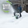 PowerSmart PS8010 21-Inch 15-Amp Corded Electric Snow Blower Machine Unit