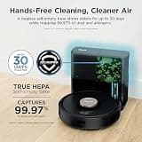 Shark AV2501AE AI Robot Vacuum with Bagless Self-Empty Base and True HEPA Filtration