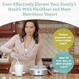 Euro Cuisine YMX650 Digital Automatic Yogurt Maker with 7 Glass Jars