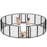 Yaheetech 32-Inch 16-Panel Modular Metal Outdoor Dog Playpen for Camping & RVs