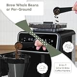 Gevi 10-Cup Grind & Brew Automatic Drip Coffee Maker with Built-In Burr