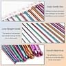 Coopay 23-Piece Mixed Metal Fixed & Bamboo Cabled Tunisian Hook Kit Set