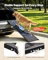 VEVOR 63-Inch Aluminum Folding Dog Ramp for Cars, 250 lbs Capacity, Non-Slip Surface