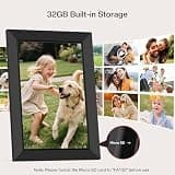 MaxAngel 10.1-Inch WiFi Digital Picture Frame with Frameo App and Sleep Timer