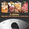CUSIMAX Electric Deli Meat Slicer, 200W, Dual 8.7-Inch Stainless Blades
