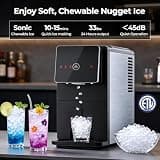 Antarctic Star Countertop Nugget Ice Maker with Automatic Dispenser and Touch Screen