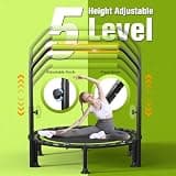 ZCMHAXJ 40-Inch to 48-Inch Foldable Rebounder with U-Shaped Stability Bar