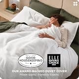 Bedsure Cotton Waffle Weave Oversized King Duvet Cover Set, 120" x 98"