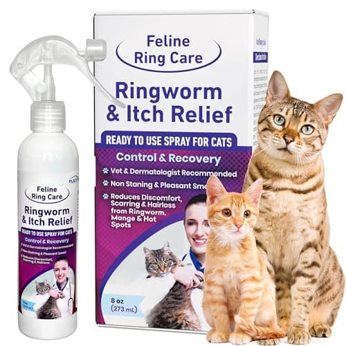 Feline Ring Care Ready-to-Use Spray for Cat Ringworm and Itch Relief, 8 oz