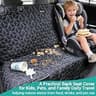 Meginc Heavy-Duty Waterproof Rear Bench Dog Seat Cover for Mid-Size Trucks
