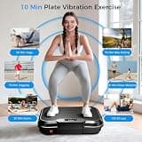 AoraPulse Vibration Plate Exercise Machine with 400 lbs Capacity and 250 Speeds