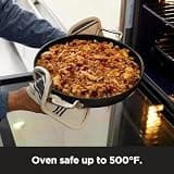 All-Clad HA1 Hard-Anodized Nonstick 12-Inch Frying Pan with Glass Lid and Steel Handle