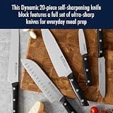Henckels Dynamic 20-Piece Razor-Sharp Knife Set with Self-Sharpening Block