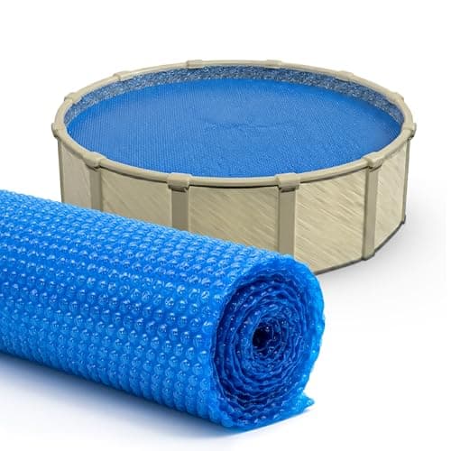 Sun2Solar Blue Round Solar Pool Cover Blanket, 24 Ft Diameter, 12 Mil