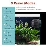 Hygger Adjustable Flow Aquarium Wave Maker Circulation Pump with Fish Guard, 1500 GPH