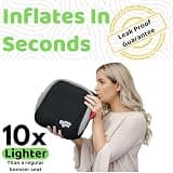 BubbleBum Inflatable Backless Travel Booster Car Seat for Compact Vehicles