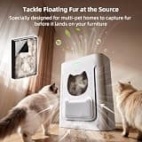 uahpet Slim H13 True HEPA Pet Air Purifier with Washable Cotton Filter