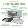 GreenLife PFAS-Free Healthy Ceramic Nonstick Countertop Air Fryer Toaster Oven