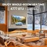 Silonn 50-Inch Smart Electric Fireplace Heater with Remote and App Control