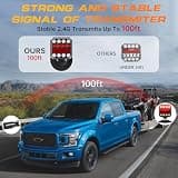 ZUNAICE Wireless Trailer Lights with Built-In Reverse Light and Hybrid Mount