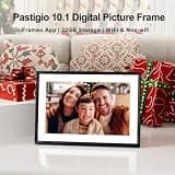 Pastigio 10.1-Inch Frameo WiFi Digital Picture Frame with Premium Embossed Bezel