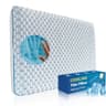 Iwacool Ultra Slim 2.25-Inch Cooling Gel Memory Foam Flat Pillow for Pain Relief