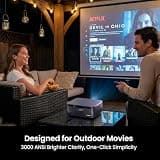 HAPPRUN Smart Projector with Google TV, Native 1080p, 3000 ANSI Lumens