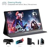 KYY 15.6-Inch 1080P FHD IPS Portable Monitor with Magnetic Smart Cover