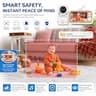 Woneya 5.0-Inch HD IPS Smart Video Baby Monitor with Free Companion Phone App