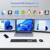 Blackview DCM6 14-Inch 1080P FHD IPS Triple Portable External Screen Extender