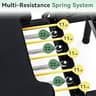 Fairgom Foldable Pilates Reformer Machine with Smooth Glide Dual Resistance