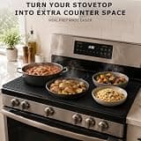 MOFINO 28-Inch Thick Silicone Stove Top Cover with Spill Containment Edges
