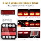 NeaLia 110-Degree Rotatable Magnetic Wireless Trailer Light Kit with IP67