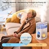GloryAir 6L Top-Fill Cool and Warm Mist Humidifier with Ambient Lighting