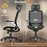 GABRYLLY Ergonomic High-Tension Mesh Office Chair with Flip-Up Armrests