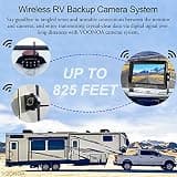 Generic 1080P Wireless RV Camera System with 7-Inch Monitor and 360 Support