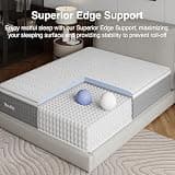 Novilla 14-Inch Cooling Gel-Infused Hybrid Mattress with Zoned Support, King